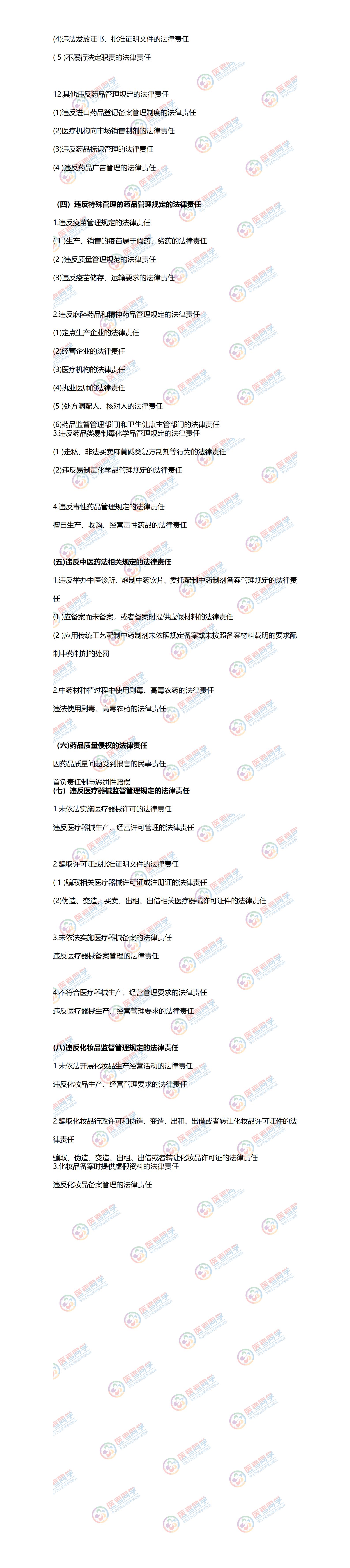 药事管理与法规考试大纲(图3)
